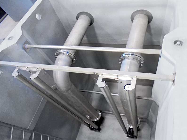 Tubazioni idrauliche di mandata in acciaio INOX per elettropompe sommergibili